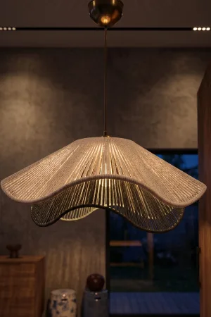 Handmade Makrome Avize - Olivekru