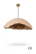 Handmade Wabi Sabi Karbon Beton Avize - Kintsugi Handmade Wabi Sabi Karbon Beton Avize - Kintsugi