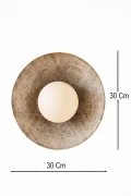 Handmade Wabi Sabi Kardon Beton Aplik - Calyx Handmade Wabi Sabi Kardon Beton Aplik - Calyx
