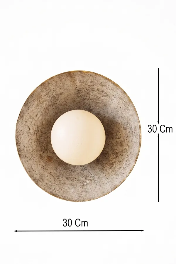 Handmade Wabi Sabi Kardon Beton Aplik - Calyx Handmade Wabi Sabi Kardon Beton Aplik - Calyx