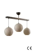 Handmade Wabi Sabi 3'lü Karbon Beton Avize - Asterion Handmade Wabi Sabi 3'lü Karbon Beton Avize - Asterion