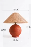 Handmade Wabi Sabi Kardon Beton Abajur - Terareno Handmade Wabi Sabi Kardon Beton Abajur - Terareno