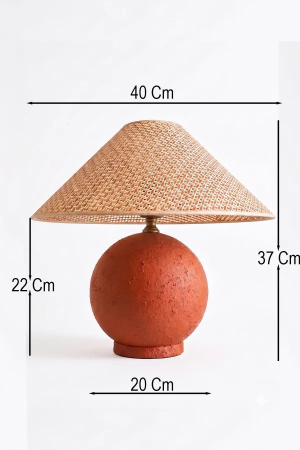 Handmade Wabi Sabi Kardon Beton Abajur - Terareno Handmade Wabi Sabi Kardon Beton Abajur - Terareno