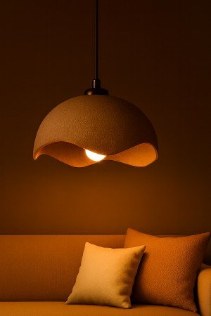 Teynor Handmade Carbon Concrete Chandelier