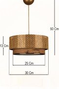 Bambusa Handmade Tekli Sarkıt Avize