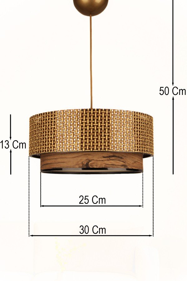 Bambusa Handmade Tekli Sarkıt Avize
