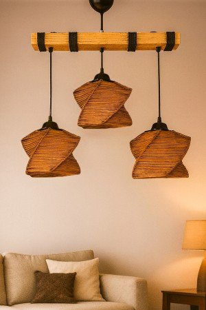 Stico Handmade 3-Way Pendant Chandelier