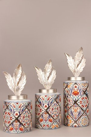 SilverDance Handmade Decorative Ceramic Vase