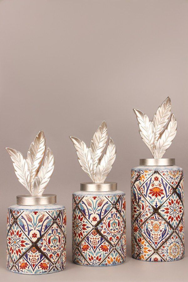 SilverDance Handmade Decorative Ceramic Vase