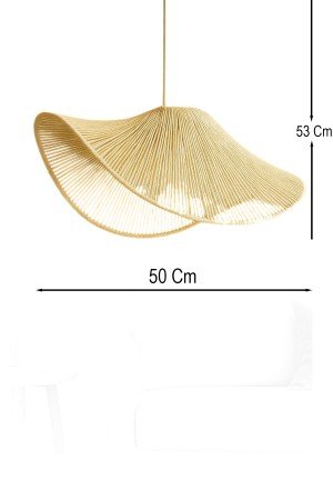 Charmelle Handmade Single Pendant Chandelier Ecru