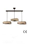 Stonelith Handmade 3'lü Karbon Beton Avize