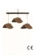 Obsidian Handmade 3 lü Karbon Beton Avize