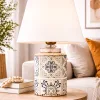 Plomb Patterned Handmade Lampshade White