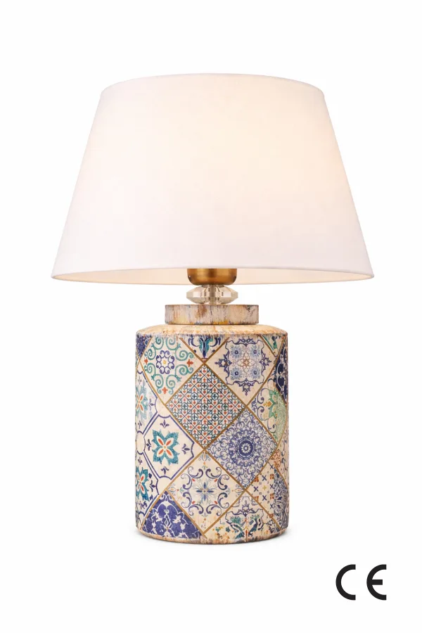 Lent Patterned Handmade Ceramic Lampshade White