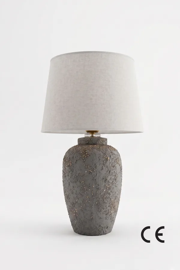 Jouer Handmade Ceramic Lampshade Gray White
