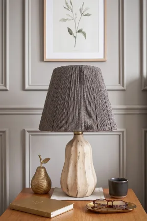 Faire Handmade Ceramic Lampshade Gray