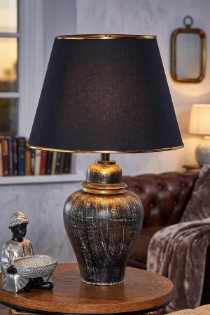 Sinope Ceramic Lampshade Gold Black