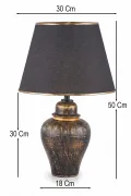 Sinope Ceramic Lampshade Gold Black