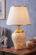 Gloire Handmade Ceramic Lampshade Powder White