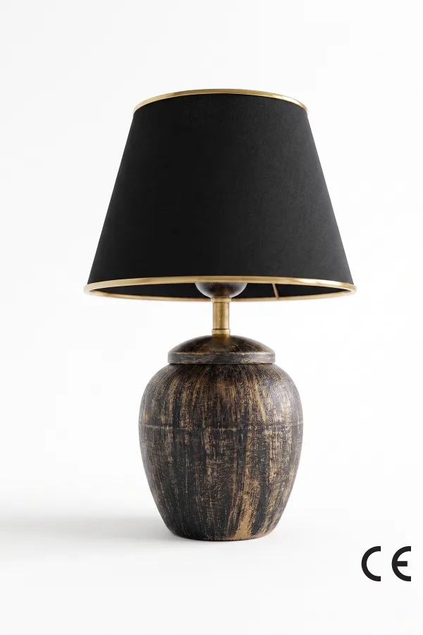 Miracle Ceramic Lampshade Black Gold