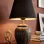 Miracle Ceramic Lampshade Black Gold