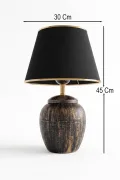 Miracle Ceramic Lampshade Black Gold
