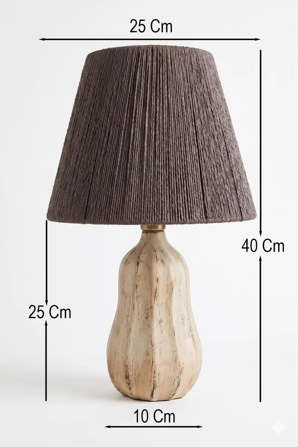 Faire Handmade Ceramic Lampshade Gray