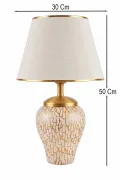 Gloire Handmade Ceramic Lampshade Powder White