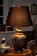 Sinope Ceramic Lampshade Gold Black
