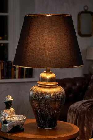 Sinope Ceramic Lampshade Gold Black Sinope Ceramic Lampshade Gold Black