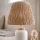 Percer Handmade Ceramic Lampshade White Wicker
