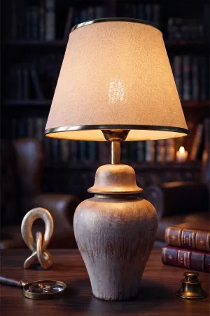 Neilus Handmade Ceramic Lampshade Cream Gold Neilus Handmade Ceramic Lampshade Cream Gold