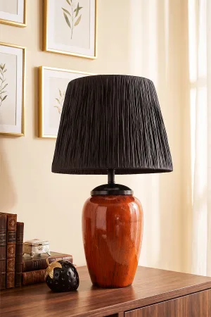 Date Handmade Ceramic Lampshade Black