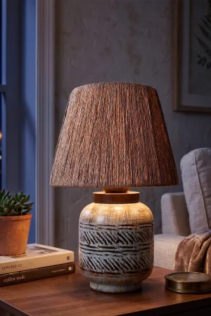 Juin Handmade Ceramic Lampshade Brown
