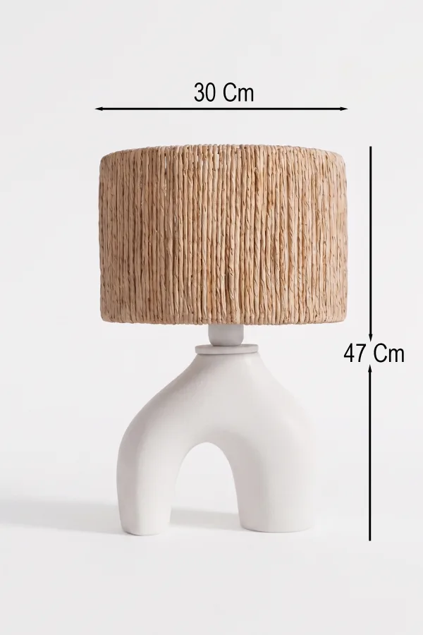 Droite Handmade Ceramic Lampshade White Wicker Buy Droite Handmade Ceramic Lampshade White Wicker