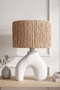 Droite Handmade Ceramic Lampshade White Wicker Buy Droite Handmade Ceramic Lampshade White Wicker