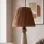 Amande Handmade Ceramic Lampshade Cream - Coffee