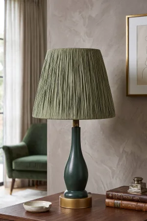 Pimenter Handmade Wooden Lampshade Khaki Green