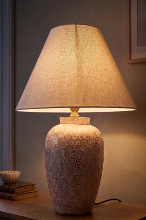 Taper Handmade Ceramic Lampshade White Taper Handmade Ceramic Lampshade White