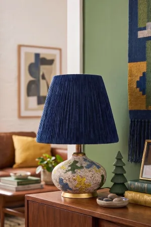 Mondo Potele Handmade Ceramic Lampshade Navy Blue