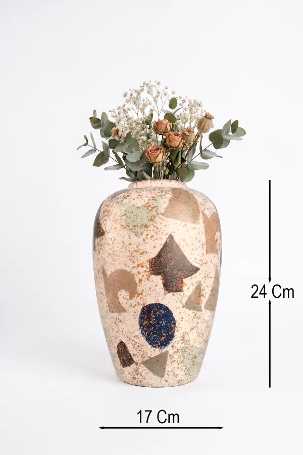 Courir Handmade Ceramic Patterned Vase