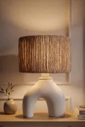 Droite Handmade Ceramic Lampshade White Wicker Buy Droite Handmade Ceramic Lampshade White Wicker