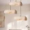 Sedra Handmade 3'lü Karbon Beton Avize 