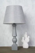 Raquette Wooden Lampshade Gray