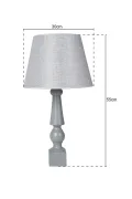 Raquette Wooden Lampshade Gray