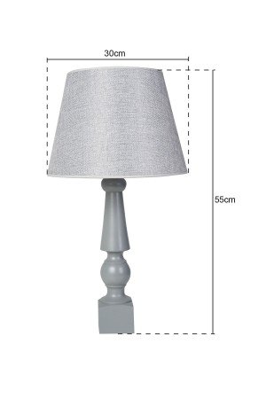 Raquette Wooden Lampshade Gray