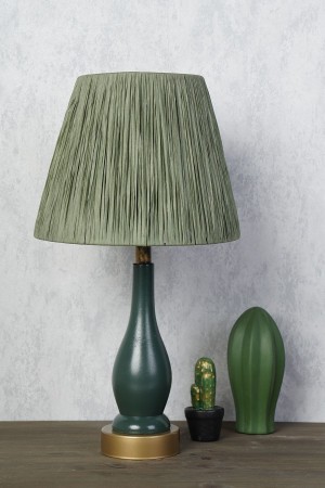 Pimenter Handmade Wooden Lampshade Khaki Green