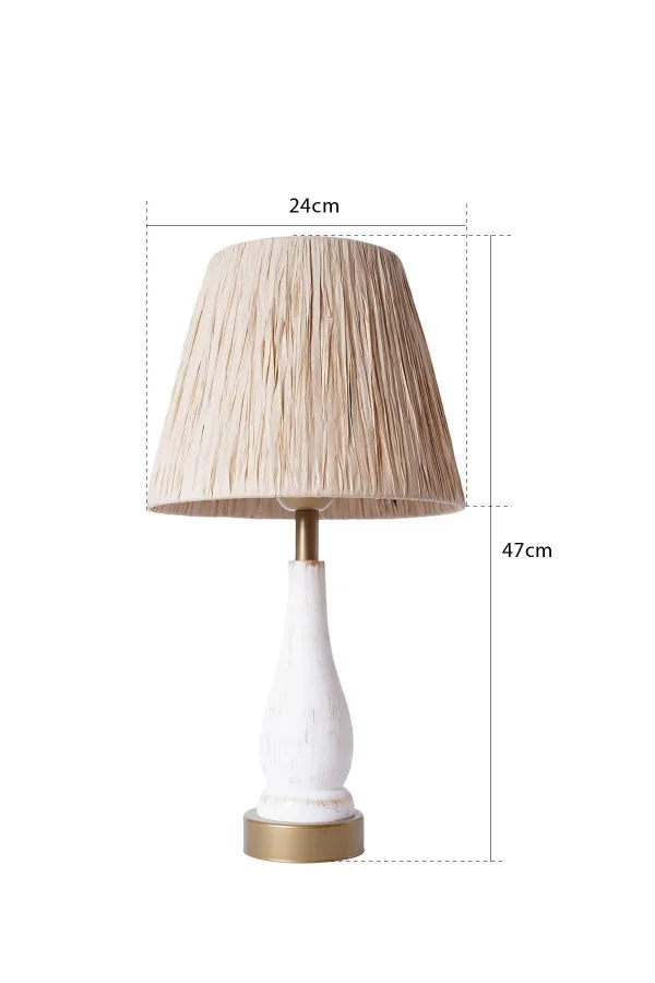 Palmier Wooden Lampshade - White