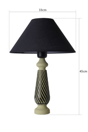 Acier Wooden Lampshade Black - Light Green
