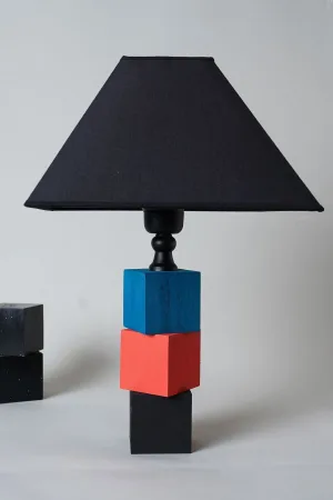 Jupe Wooden Lampshade Black - Blue - Narcissus